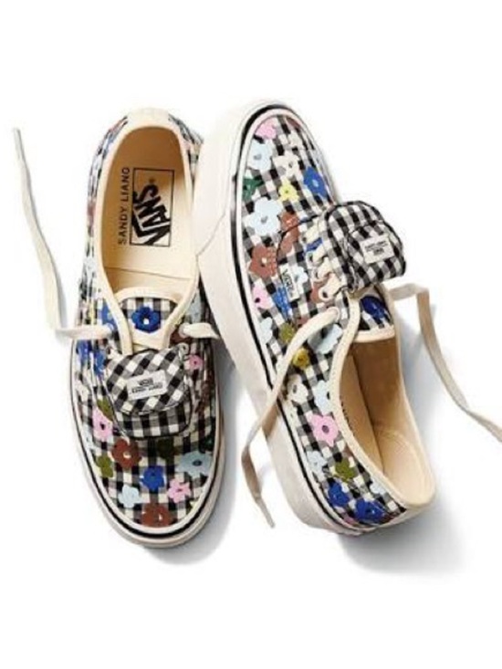 Vans Shoes - VANS X SANDY LIANG W7.5 Floral Check Plaid Sneakers - Multicolor